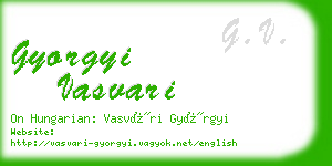 gyorgyi vasvari business card